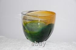 Studio Art Glass Bowl / Vase signed by Marianne Buus