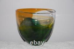Studio Art Glass Bowl / Vase signed by Marianne Buus