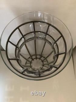 Stunning Gothic Hand Blown unusual Caged Glass Vase 40cm Tall Statement piece