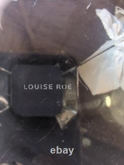 Stunning Louise Roe Denmark Jewel Glass Vase In Smoke Signed