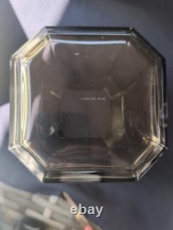 Stunning Louise Roe Denmark Jewel Glass Vase In Smoke Signed
