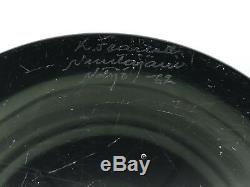 Stunning Nuutajarui Notsjo Smoky & Clear Art Glass Vase 1962 Kaj Franck
