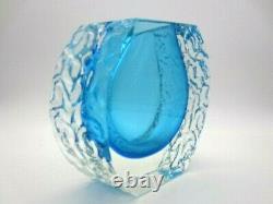 Stunning Rare Alessandro Mandruzzato Sommerso Space Age Murano Art Glass Vase