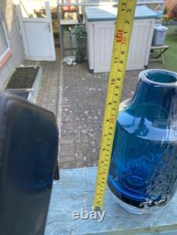 Stunning Schott Zwiesel Florida Blue Crystal Glass flower vase weighs 2.2 kgs