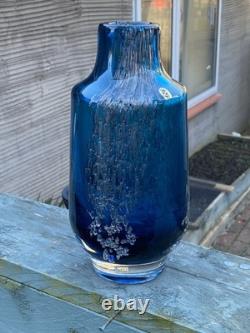 Stunning Schott Zwiesel Florida Blue Crystal Glass flower vase weighs 2.2 kgs