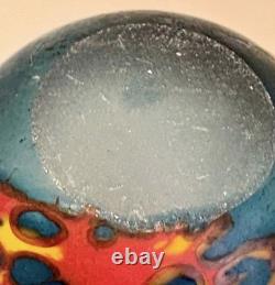 Stunning, Signed, Art Glass Vase By Peter Layton London Glassblowing