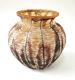 Stunning Vintage Circa 1980 Dave Barras Okra Snakeskin Studio Art Glass Vase