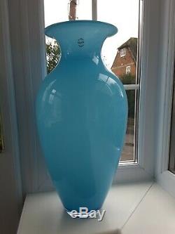 Stunning huge Carlo Nason Contemporary Murano modernist art glass vase