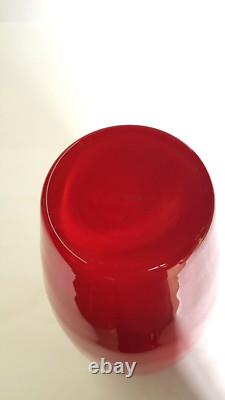 Stunning huge Carlo Nason Contemporary Murano modernist art glass vase PRE 2004