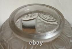 Superb French Art Deco Glass Vase by Andre Hunebelle c1930 22.5cm Tall