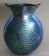Superb & Huge Vintage Bohemian Art Nouveau Iridized Glass Vase King Tut