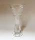 Swedish Art Crystal Glass Footed Vase Vessel Mid Century Modern 10x5 Vintage