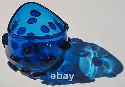 THE BLOB! Vtg blenko art glass vase 1958 1959 horror movie mcm wayne husted #597