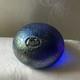 Textured Paper Weight In Iridescent Blue/purple. Ditchfield Piece