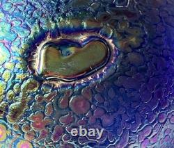 Textured Paper weight in Iridescent Blue/purple. Ditchfield piece