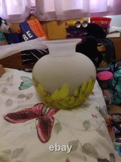 This Beautiful Item Is A Hand-blown Frosted Art Glass Vase by Tarnowiec Poland