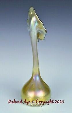 Tiffany Favrile Jack-in-pulpit Art Glass Vase Circa 1905 Rare Form