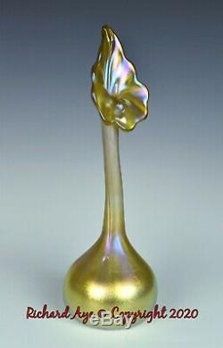 Tiffany Favrile Jack-in-pulpit Art Glass Vase Circa 1905 Rare Form
