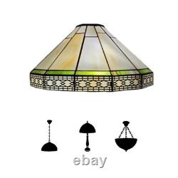 Tiffany Handcrated Stained Glass Shades Only 16-Inch For Pendant Table Ceiling