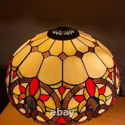 Tiffany style 16 inch Stained Glass Shade only For Pendant/Ceiling & Table