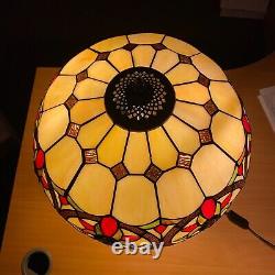 Tiffany style 16 inch Stained Glass Shade only For Pendant/Ceiling & Table