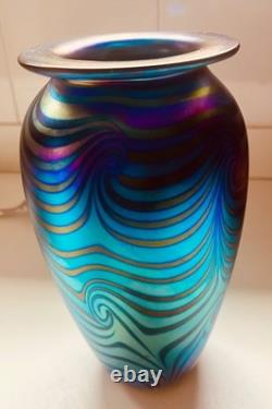 Tom Stoenner art glass vase. 1996- purchased from Barneys NY Madison Avenue