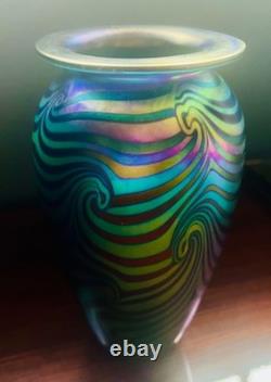 Tom Stoenner art glass vase. 1996- purchased from Barneys NY Madison Avenue
