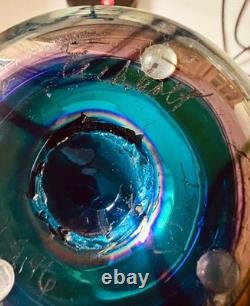 Tom Stoenner art glass vase. 1996- purchased from Barneys NY Madison Avenue