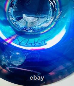 Tom Stoenner art glass vase. 1996- purchased from Barneys NY Madison Avenue