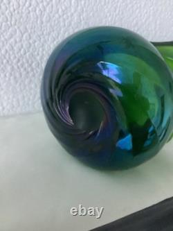 Trio Of Bohemian Iridescent Glass Vases. Loetz or Kralik c. 1900