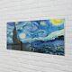 Tulup Glass Print 120x60 Wall Art Picture Art Starry Night
