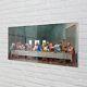Tulup Glass Print 140x70 Wall Art Picture Art Last Supper