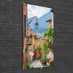 Tulup Glass Print Wall Art 50x100 Italian streets