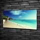 Tulup Glass Print Wall Art Image Picture 100x50cm Seychelles Beach