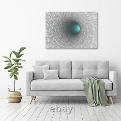 Tulup Glass Print Wall Art Image Picture 100x70cm 3D tunnel