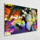 Tulup Glass Print Wall Art Image Picture 100x70cm Flowers And Butterfly