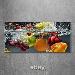 Tulup Glass Print Wall Art Image Picture 120x60cm Fruits and vegetables