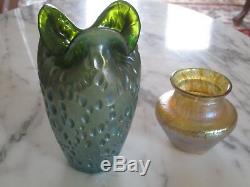 Two Loetz Art Glass Cabinet Vases (Diaspora/Papillon)