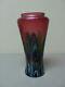 Unusual Rindskopf Art Glass Vase With Pulled Feather & Oil Spot Decoration