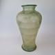 Unusual Large Vintage Glass Vase With Overlay Decoration 32cm High