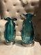 Uttermost Gabriela Art Glass Vases, Set Of 2 20146 Teal