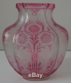 VAL SAINT LAMBERT / BACCARAT Art Nouveau Vase
