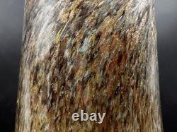 VASART GLASS Scottish Mid 20th Century Gold Aventurine LARGE GLASS VASE