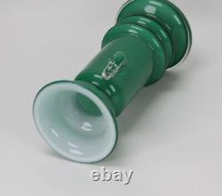 VTG Design Poland 7.32 inch Art Glass Green Vase Hand Blown Sluczan-Orkusz