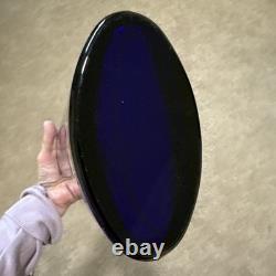 VTG JM Art Glass Vase Cobalt Blue Handmade Portugal 10 RARE Jorgen Mortensen