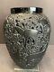 Vtg Lalique France Art Heavy Glass Biches Deer Vase Black Mint Condition 2 Lbs