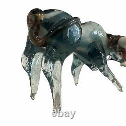 VTG Murano Art Glass Bull Taurus Sculpture MCM Attributed To 10