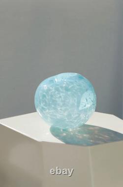 Vanderohe CURIO Ice Blue Dewdrop Vase Exclusively Designed, Handcrafted Luxury