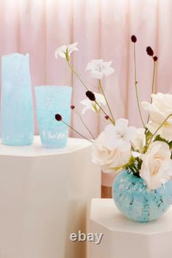 Vanderohe CURIO Ice Blue Dewdrop Vase Exclusively Designed, Handcrafted Luxury