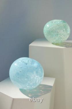 Vanderohe CURIO Ice Blue Dewdrop Vase Exclusively Designed, Handcrafted Luxury